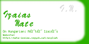 izaias mate business card